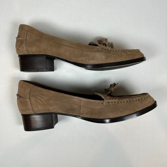 Lauren Ralph Lauren Suede Loafers Women's 9.5 Pomona Tassel Academia Preppy - Picture 5 of 10
